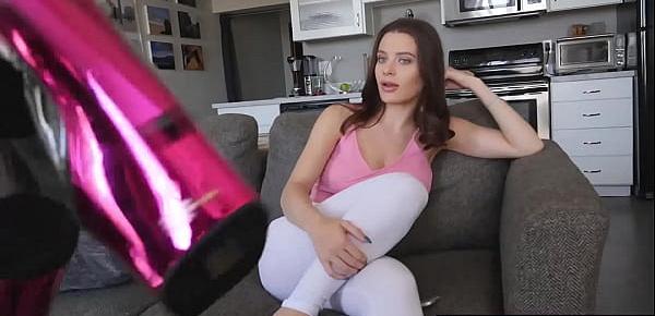 Lana Rhoades showing her big tits to her pervy stepbrother